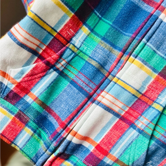 NWOT - Ralph Lauren Children’s Madras print Zip up jacket. Size 4T. - Picture 5 of 7